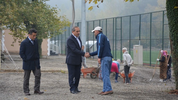 Başkanımız,ekiplerimizin Festival Kamp alanı çalışmalarını inceledi