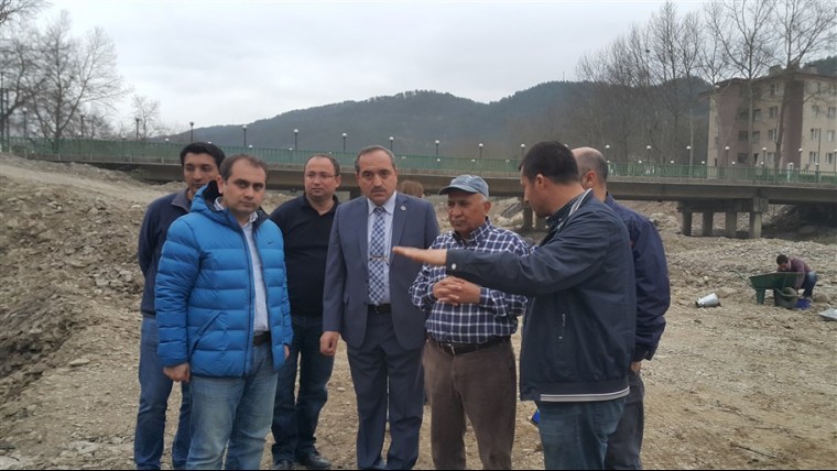 DSİ Bölge Müdürümüz Sn. Sait UMUCU ilçemizdeki çalışmaları yerinde inceledi