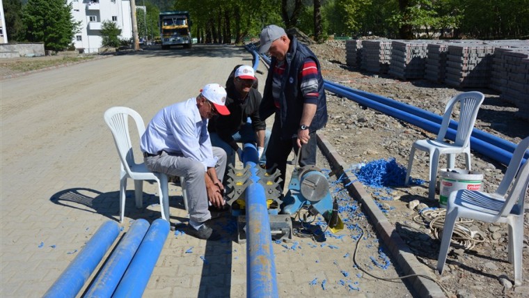 Asbest su borularımızın değişimi başladı