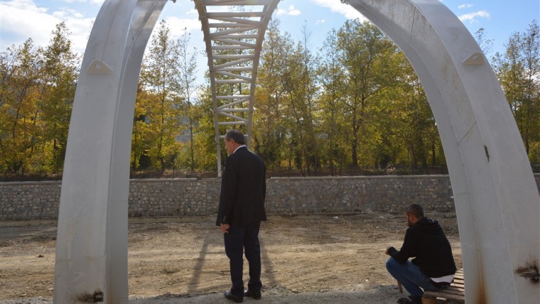 Başkanımız yapımına başlanan köprülerimizi inceledi