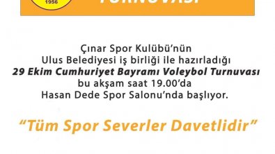 29 Ekim Cumhuriyet Bayramı Voleybol Turnuvası Başlıyor