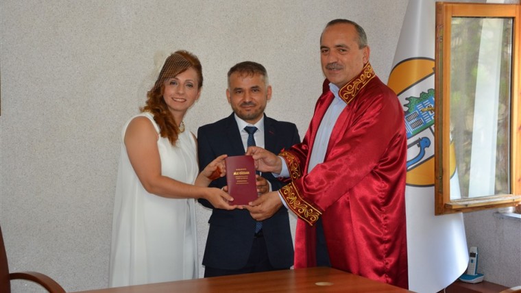 Başkanımız Nazmiye - Mehmet çiftinin nikahını kıydı