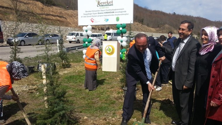 Başkanımız Bereket Ormanı açılışında