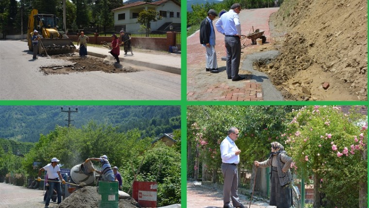 Ekiplerimiz yol yapım ve bakımlarına devam ediyor