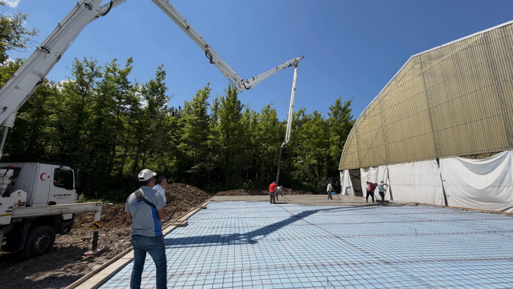 Güreş Salonu Projesinde Çalışmalar Aralıksız Sürüyor