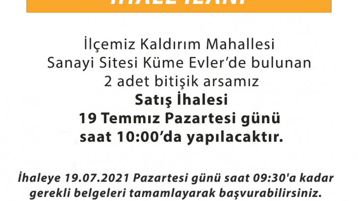 İhale İlanı