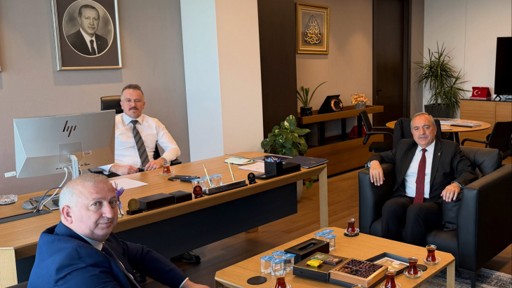 İller Bankası Üstyapı ve Mekânsal Planlama Grup Başkanına Ziyaret