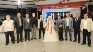 Başkanımız Şükran & Murat çiftinin düğün merasimine katıldı