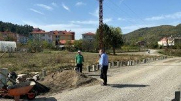 Başkanımız Doğa Sokakta yol çalışmalarını ziyaret etti