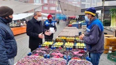 Başkanımızın pazaryeri incelemesi