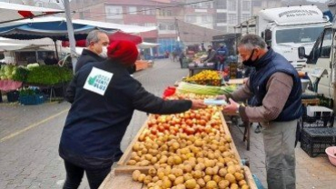 Başkanımızın pazaryeri incelemesi