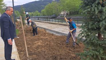 Başkanımız devam eden Millet Bahçesi çalışmalarını ziyaret etti