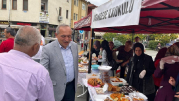 Başkanımız Hasandede İlkokulu Kermesine katıldı