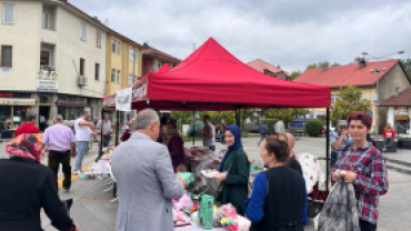 Başkanımız Hasandede İlkokulu Kermesine katıldı