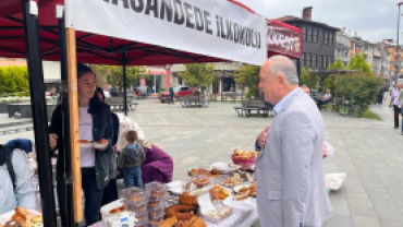 Başkanımız Hasandede İlkokulu Kermesine katıldı