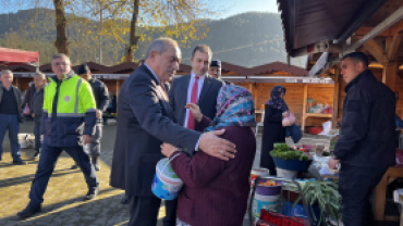 Başkanımız Sn Kaymakamımız ile birlikte esnaf ve pazaryeri ziyareti gerçekleştirdi