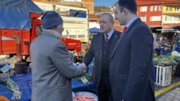 Başkanımız Sn Kaymakamımız ile birlikte esnaf ve pazaryeri ziyareti gerçekleştirdi