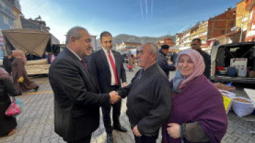 Başkanımız Sn Kaymakamımız ile birlikte esnaf ve pazaryeri ziyareti gerçekleştirdi