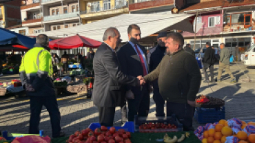 Başkanımız Sn Kaymakamımız ile birlikte esnaf ve pazaryeri ziyareti gerçekleştirdi