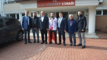 Avrupa 2. olan Çınar Spor güreşcimiz Murat OLUKMAN ı karşıladık