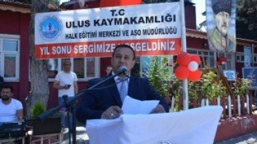 Başkanımız Halk Eğitim Merkezi Yıl Sonu sergisine katıldı