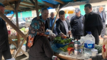 Başkanımızın Kaymakamımız Sn. Anıl ALKAL ile pazaryeri ziyareti