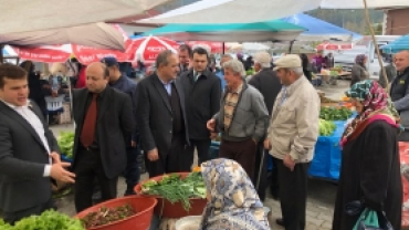 Başkanımızın Kaymakamımız Sn. Anıl ALKAL ile pazaryeri ziyareti