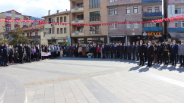 29 Ekim Cumhuriyet Bayramı Çelenk Sunma Töreni Yapıldı