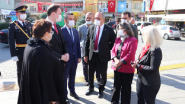 29 Ekim Cumhuriyet Bayramı Çelenk Sunma Töreni Yapıldı