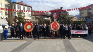 29 Ekim Cumhuriyet Bayramı Çelenk Sunma Töreni Yapıldı